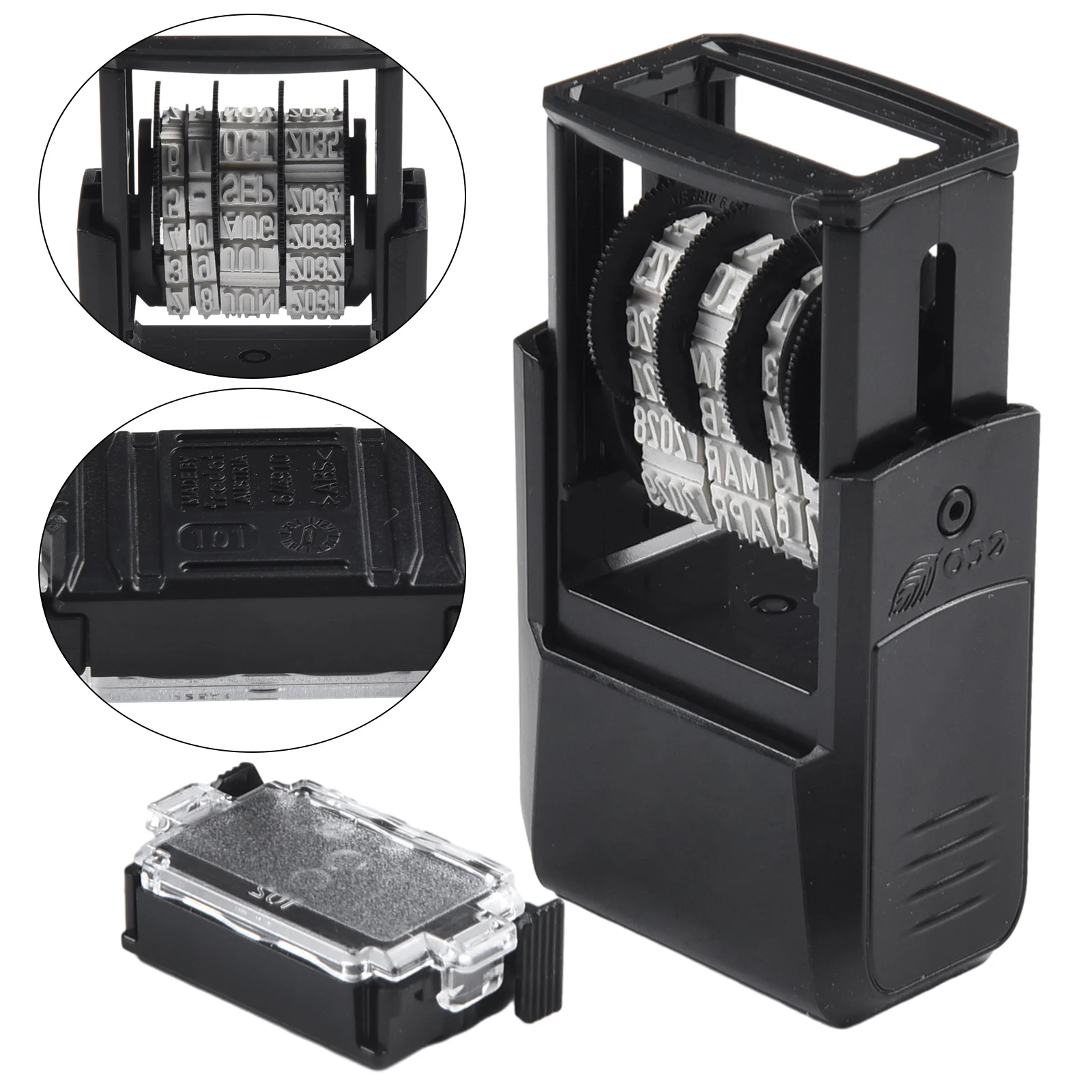 セルフインクラバースタンプ、trodat用日付スタンプ、プリントミニデート4810、水性スタンピングインクで満たされたカラースタンプパッド