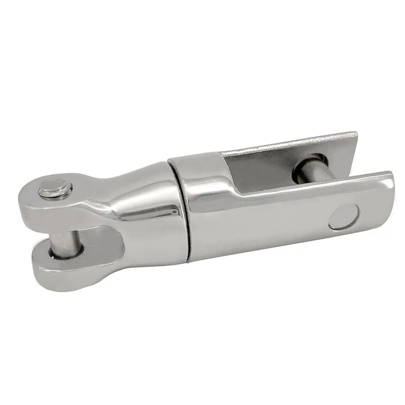 Boat 316 Stainless Steel 6-8mm Anchor Swivel Chain Connector Universal Swivel One-way two-joint Rotation Ring