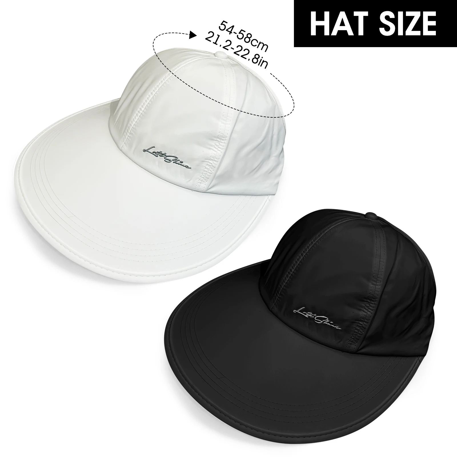 Sombrero de sol de ala ancha, gorra de cola de caballo con corona abierta de secado rápido para mujeres, sombreros de playa de verano al aire libre