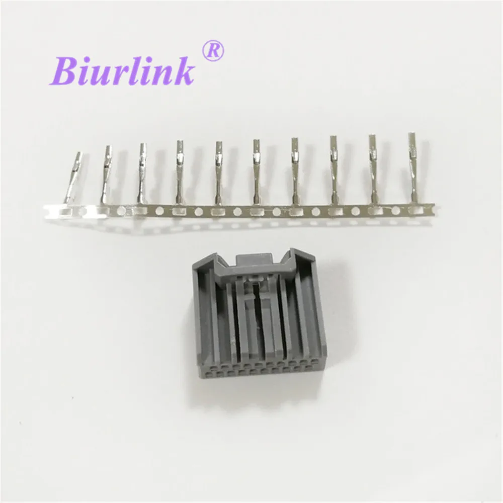 Biurlink 5 Sets for Honda Reversing Harness AUX Cable 20 Pin Car Terminal Block Socket Connector Pins