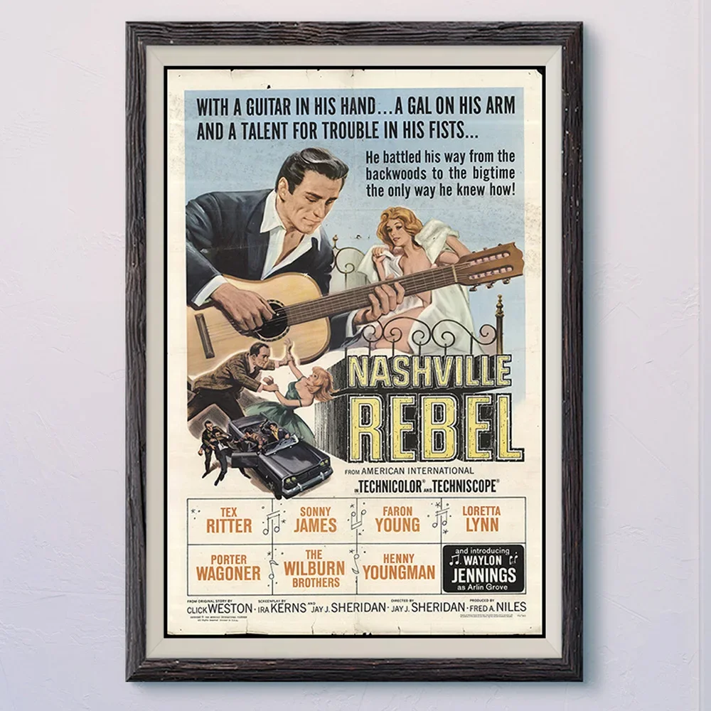 N218 NASHVILLE BEBEL Vintage Classic Movie Wall Silk Cloth HD Poster Art Home Decoration Gift