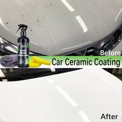 Revestimiento de nanocerámico para coche, cuidado de pintura en aerosol, cera HGKJ S6, eliminador de arañazos hidrofóbico, alta protección, 3 en 1, detalles de revestimiento de coche