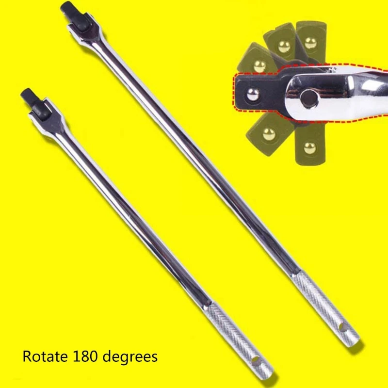Handle Socket Wrench Steering Handle 180 Degree Rotating Handles Durable Tool for Mechanics Builder DIY Enthusiasts Dropship