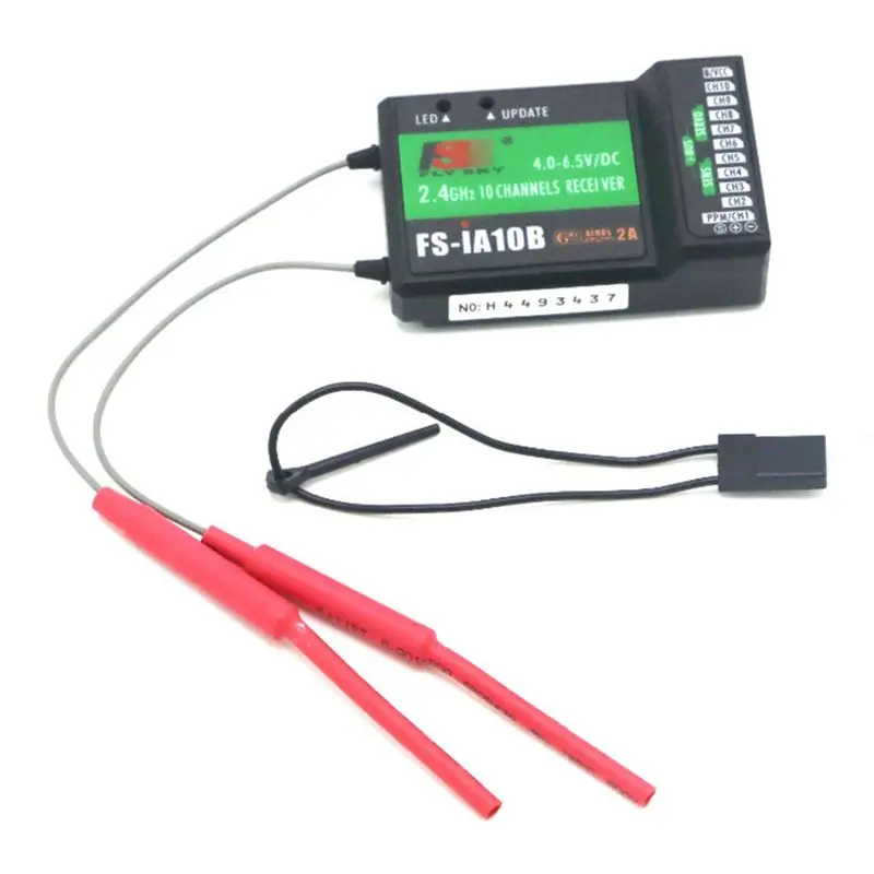 FLYSKY FS-IA10B 2.4G 10-Channel Receiver For FS-I10 FS-I6S Transmitters For Quadcopters Aircraft Models