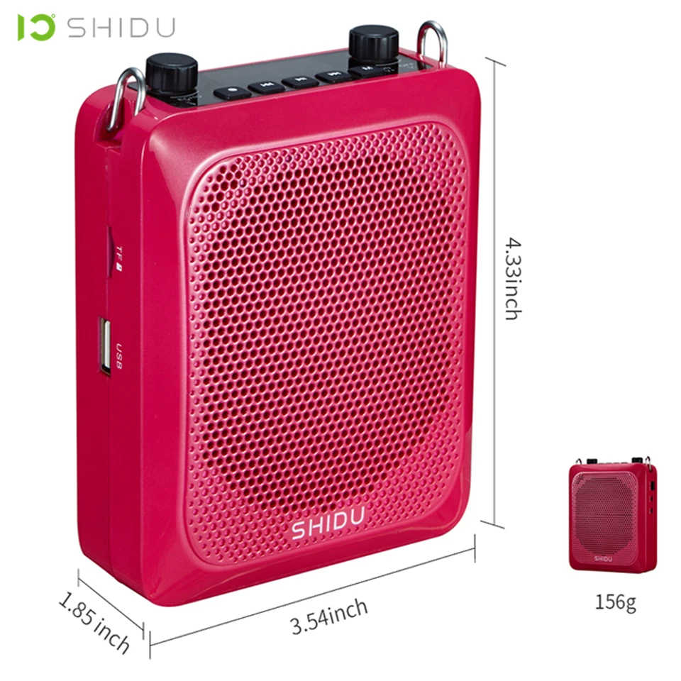 Imagem -05 - Shidu-amplificador de Voz Portátil Mini Áudio Alto-falante Bluetooth Microfone sem Fio Uhf para Professor