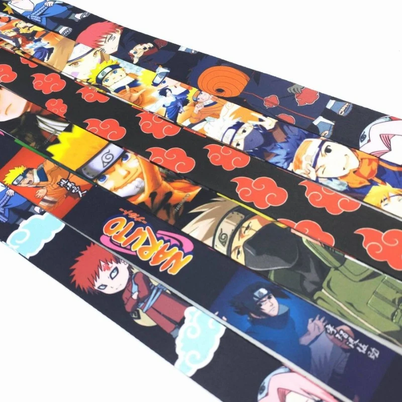 Cartoon anime peripheral Naruto series creative neck phone strap long keychain work ID student personalized long lanyard view 3