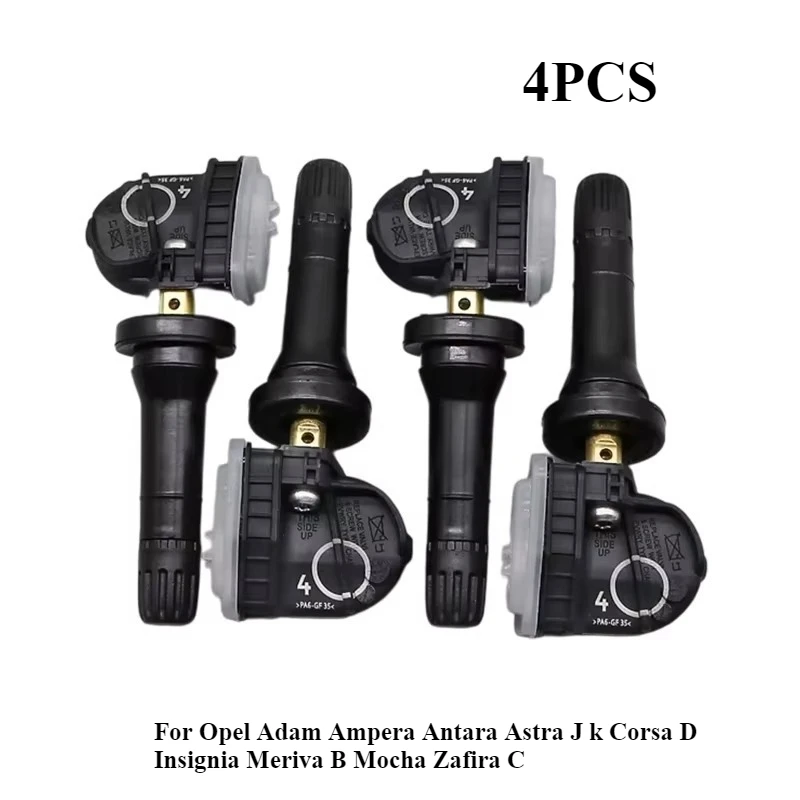 

13506028 4PCS Tire Pressure Monitor Sensor TPMS For Opel Adam Ampera Antara Astra J k Corsa D Insignia Meriva B Mocha Zafira C