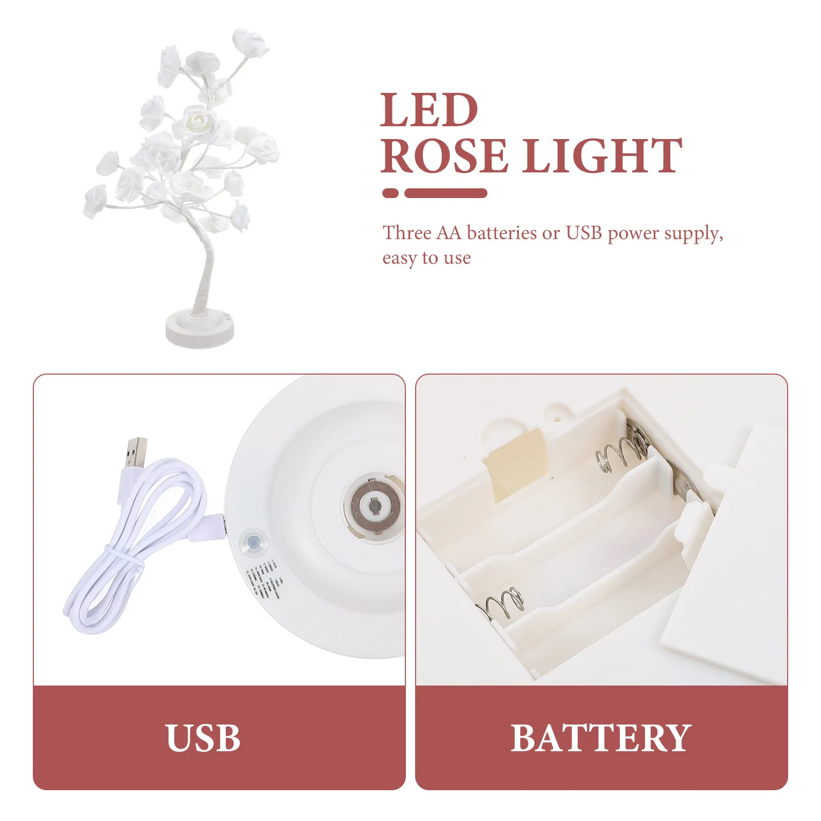 

Набор из 1-го комплекта: Романтическая светодиодная лампа-дерево с розами, декоративная настольная лампа для спальни, с пультом ДУ, для создания атмосферы, декор на День святого Валентина