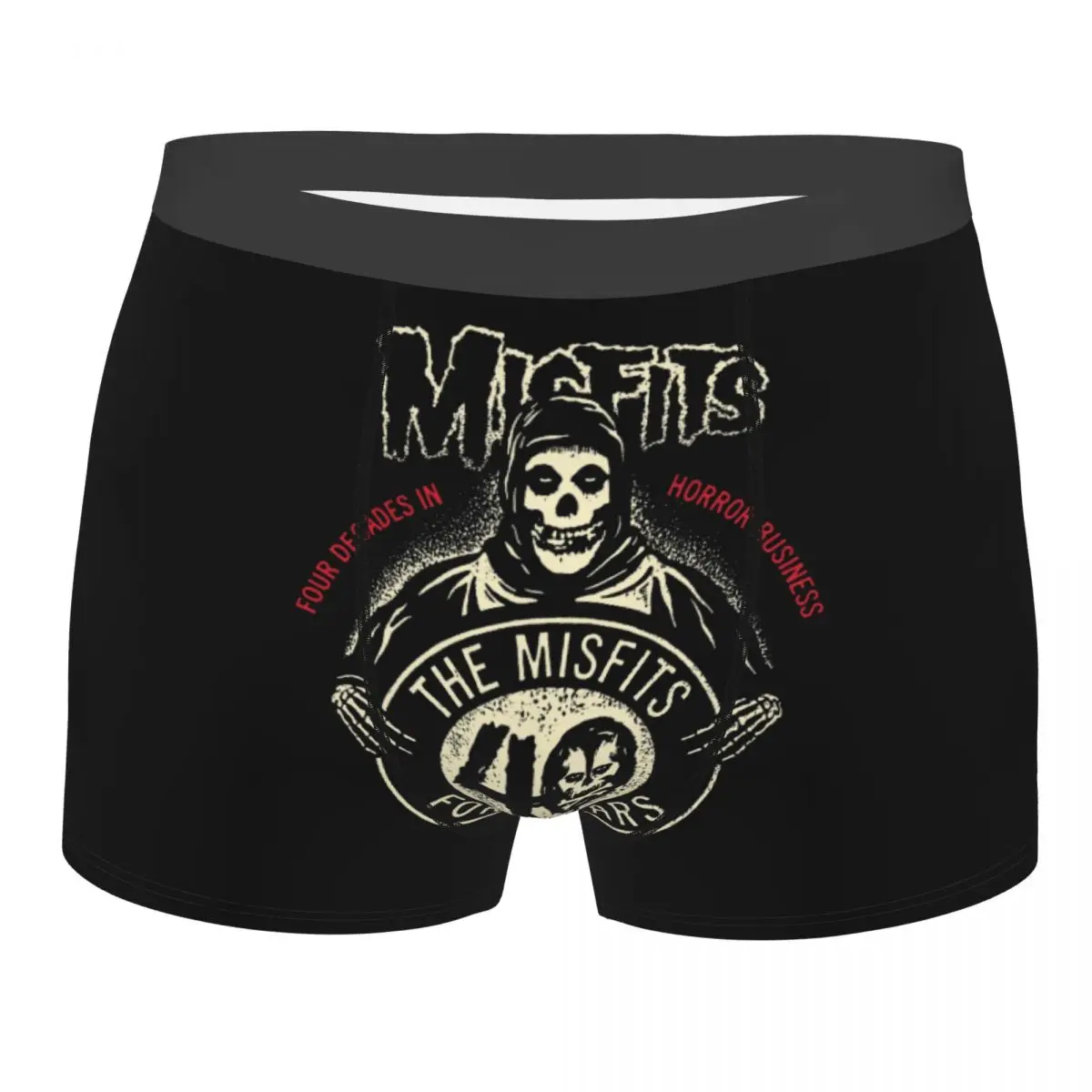 

Male Cool Misfits Punk Rock Band Underwear Boxer Briefs Men Soft Shorts Underpants