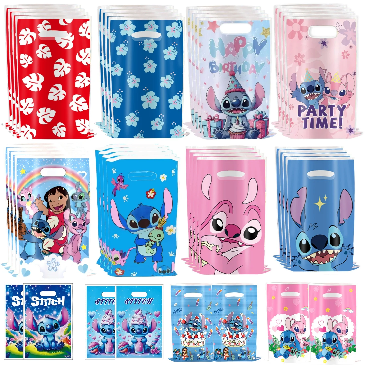Bolsa de regalo de cumpleaños Stitch, decoración de fiesta de cumpleaños, bolsa de fiesta de Lilo y Stich, bolsa de golosinas, bolsa de dulces, recuerdos de fiesta para Baby Shower