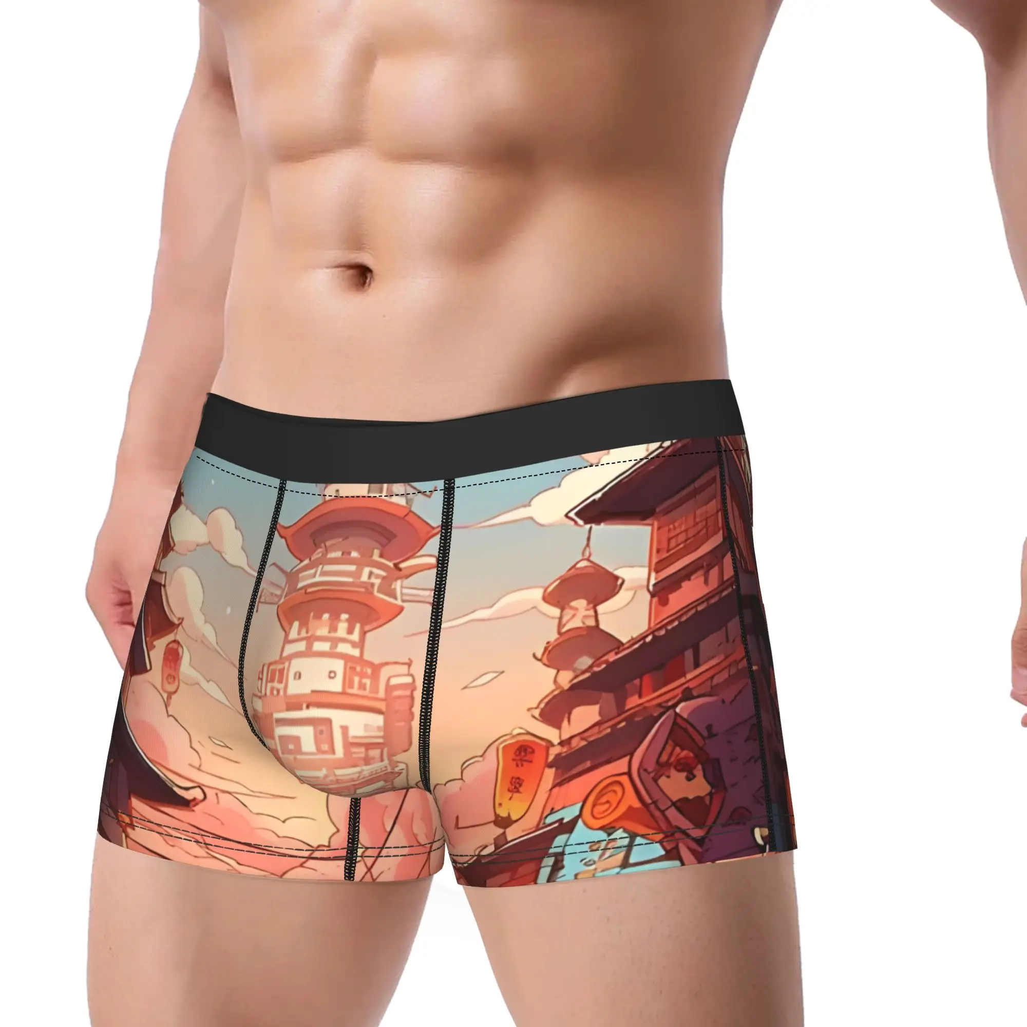 Streetwear Spring Underpants Homme Panties Man Underwear Totem Comfortable Shorts Boxer Briefs