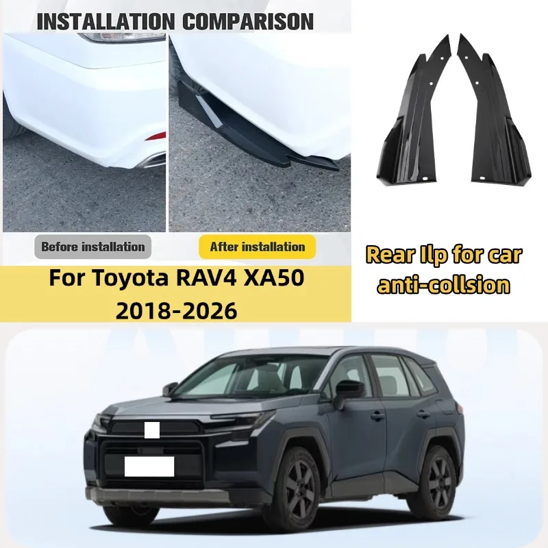 Car Car Rear Bumper Spoiler Lip Diffuser Side Skirt Splitter Wrap Angle Anti-Crash For Toyota RAV4 XA50 2018-2026 - Aliexpress Deal