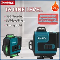 Makita 360 Horizontal Vertical Level 16-Line High-Precision Green Light Laser High-Precision Wall-Mounted Portable Level Laser