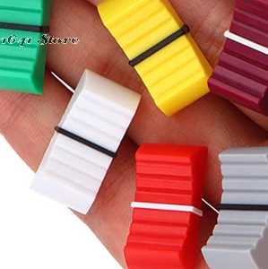 Multipack Ribbed Mixer Desk Switch Knob Caps in Touch Sensitive Plastic