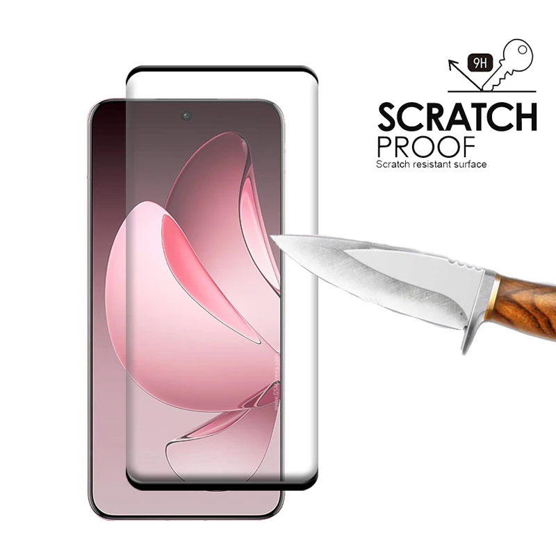 6-in-1 For Reno 13 Pro Glass For Reno 13 Pro Glass HD 9H Full Curved Cover Screen Protetor For OPPO Reno 13 Pro China Lens Glass