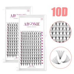 Abonnie 10D 20D Silk Pointy Base Premade Volume Fans Lashes Extensions Mega Russian Volume Eyelash Extensions