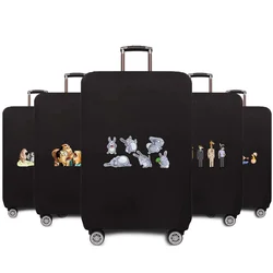 Travel Suitcase Cover Luggage Cover Protective Suitcase 18- 28inch Cartoon Series Elastic Dust Cover