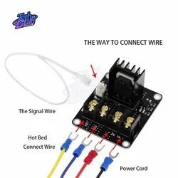 3D Printer Ho t Bed High-power Expansion Board Heat Controller MOSFET High Current Load Module 25A 12V or 24V for 3D Printer