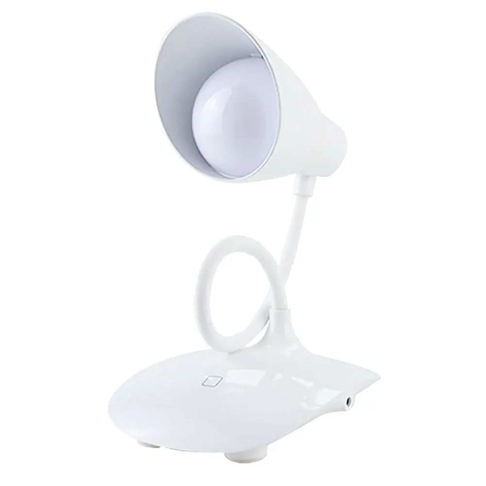 

Touch Table Lamp Rechargeable Led Light 3 Brightness Levels Flexible Gooseneck Operated Cordless Desk Lamp White