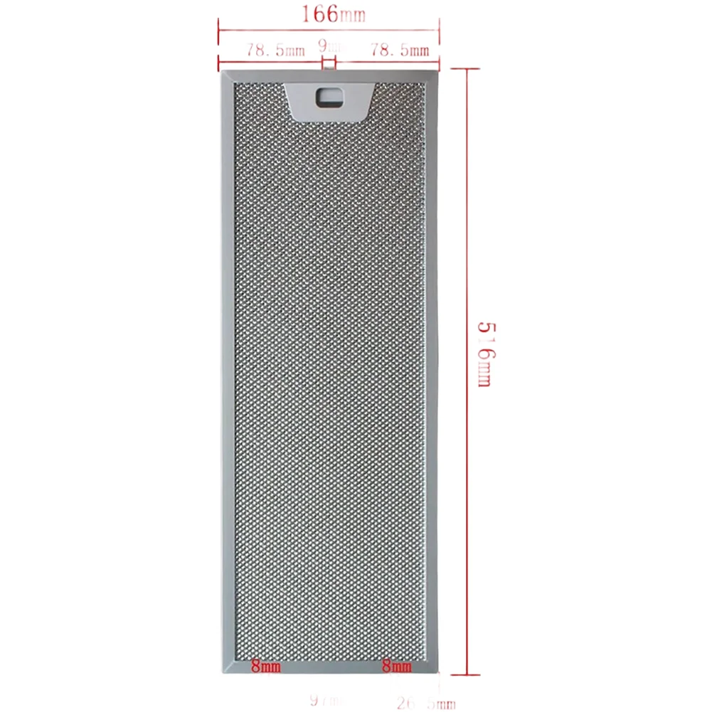 1PC European Style Range Hood Filters Set 516x166mm 516x186mm Reinforced Mesh Filter Screen Range Hood Filters Cleaning Parts
