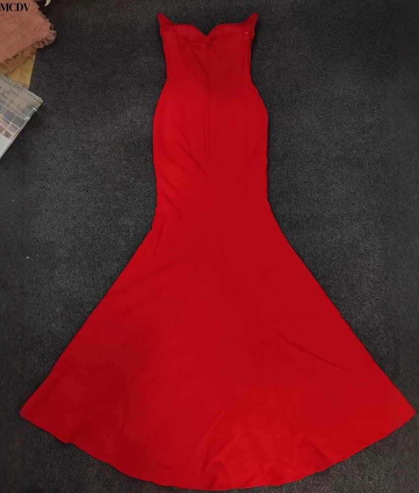 تخصيص كلاسيكي جيرسي حورية البحر كريستال الديكور مساء اللباس جودة عالية الحبيب أكمام الطابق طول الحفلة الراقصة