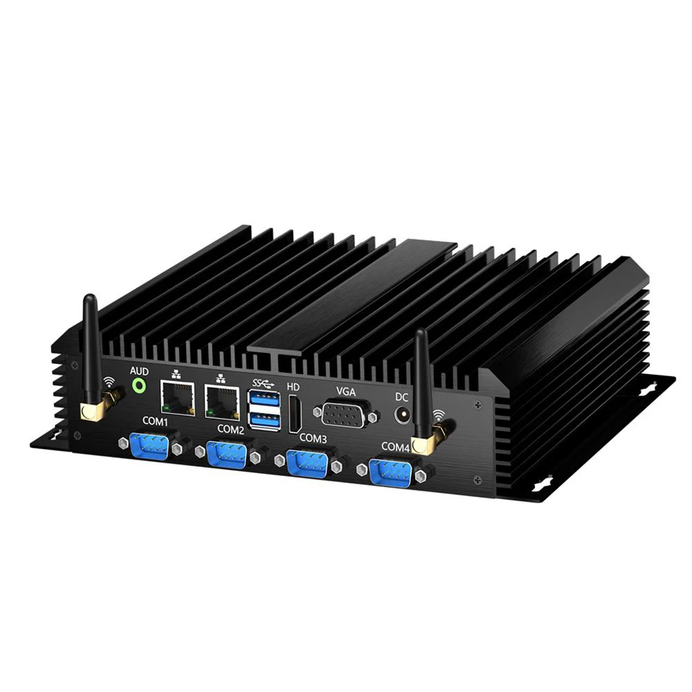 

MSECORE Intel Core i3 i5 i7 безвентиляторный промышленный мини-ПК Windows 10, настольный компьютер, портативный HTPC 6 * COM 2 * LAN WiFi HD VGA