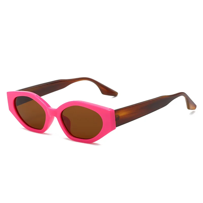 Retro Fashion Small Cat Eye Sunglasses For Women Personalized Color Matching Sun Glasses Outdoor Beach Trip Biker Hipster UV400