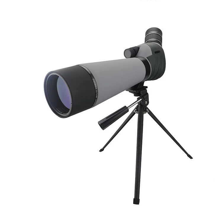 20-60x80 HD Spotting Scope with Tripod 45 Degree Angled Eyepiece Telescope for Bird Watching Hunting