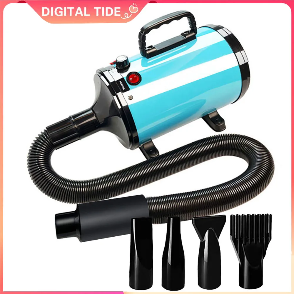 Stepless Speed Regulation 2800W Hair Dryer for Dogs Pet Grooming Blower Constant Temperature Fast Silent Drying Machine