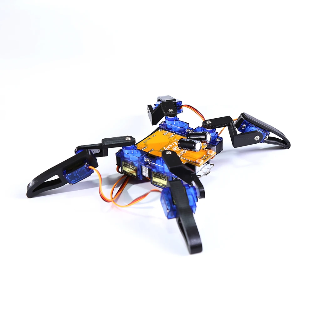 8-DOF Spider Robot Arduino DIY Kit Bionic Quadruped Edu-Robot Maker Open Source Project WIFI Wireless Control STEM Program Toys