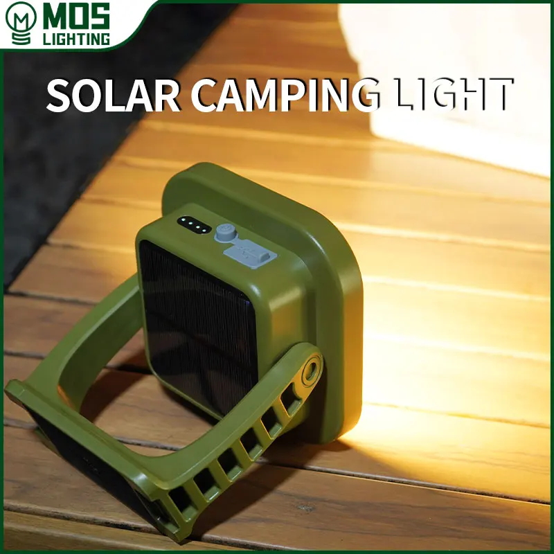 MOSLIGHTING 9000mAh Camping Lantern Flashlight Solar Camping Light USB Fast Rechargeable Bulb Outdoor Tent Lamp Emergency Lights