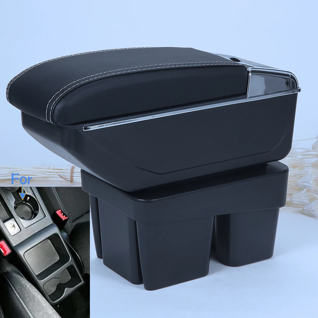 

For Volkswagen Golf 7 Armrest box For VW Golf 7 Mk7 Car Armrest Interior Retrofit Part Storage Box Car Accessorie 2014 -2019