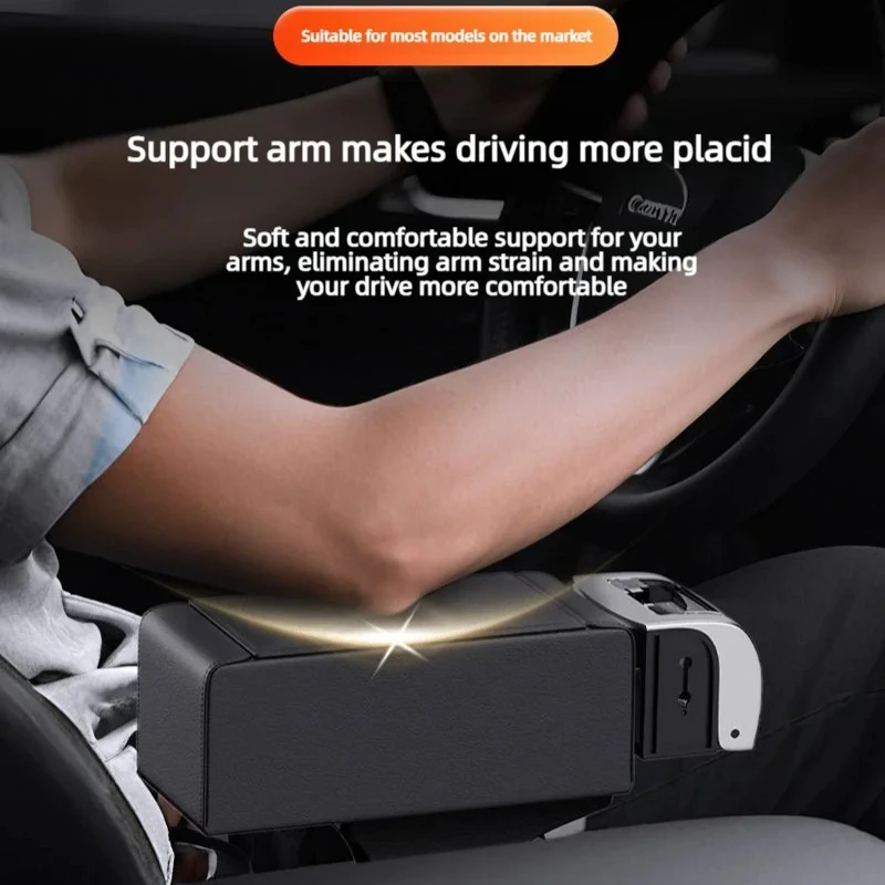

Car Center Armrest Box Cushion Elbow Support Car Multifunctional Storage Box Water Cup Holder Armrest Height Pad