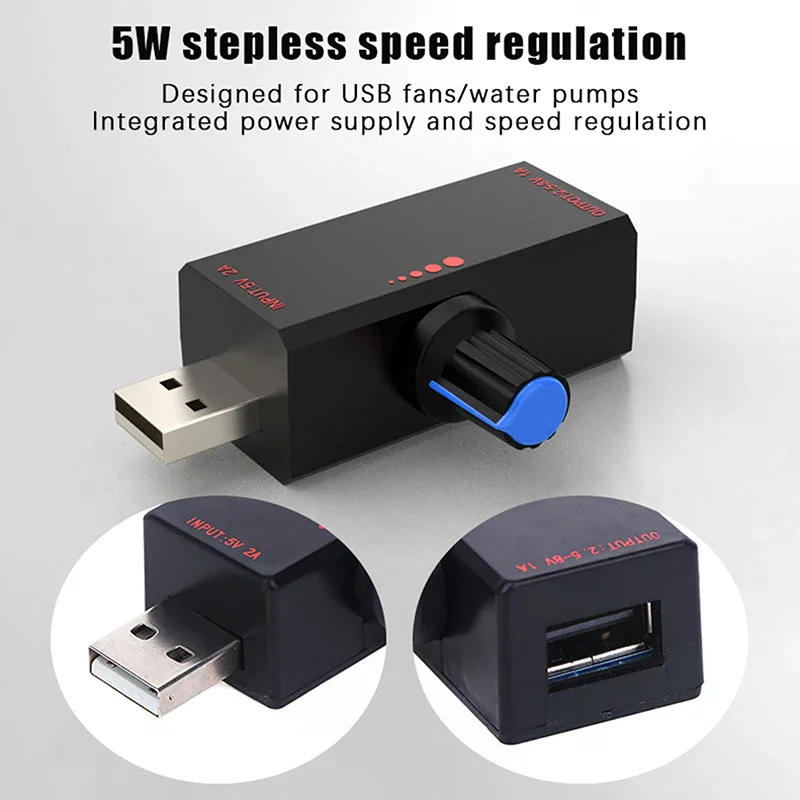 

Контроллер скорости вентилятора 5W DC5V2A с индукционным управлением, выключателем и защитой USB Type-C для охлаждения ноутбуков и мобильных телефонов