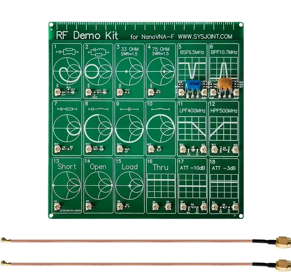 

Комплект радиочастотной демонстрации, плата радиочастотного тестового модуля NanoVNA, фильтр/модуль аттенюатора