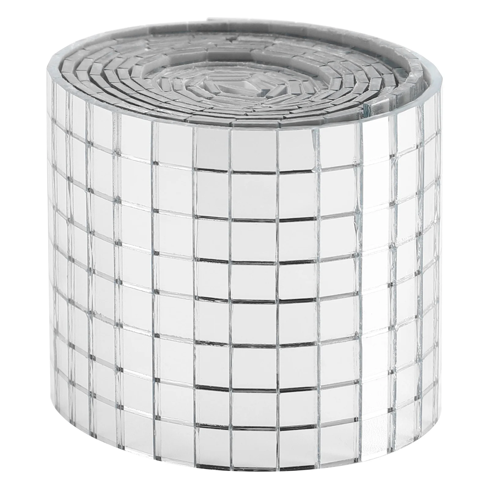 

Self Adhesive Glass Mirror Mosaic Tiles Square Stickers DIY Wall Decor Home Accessories Silver Craft Project