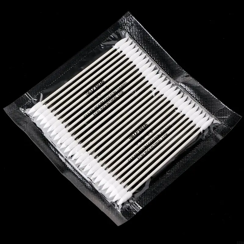 573A 25X Хлопковая одноразовая очистка палочек для порта заряда телефона.