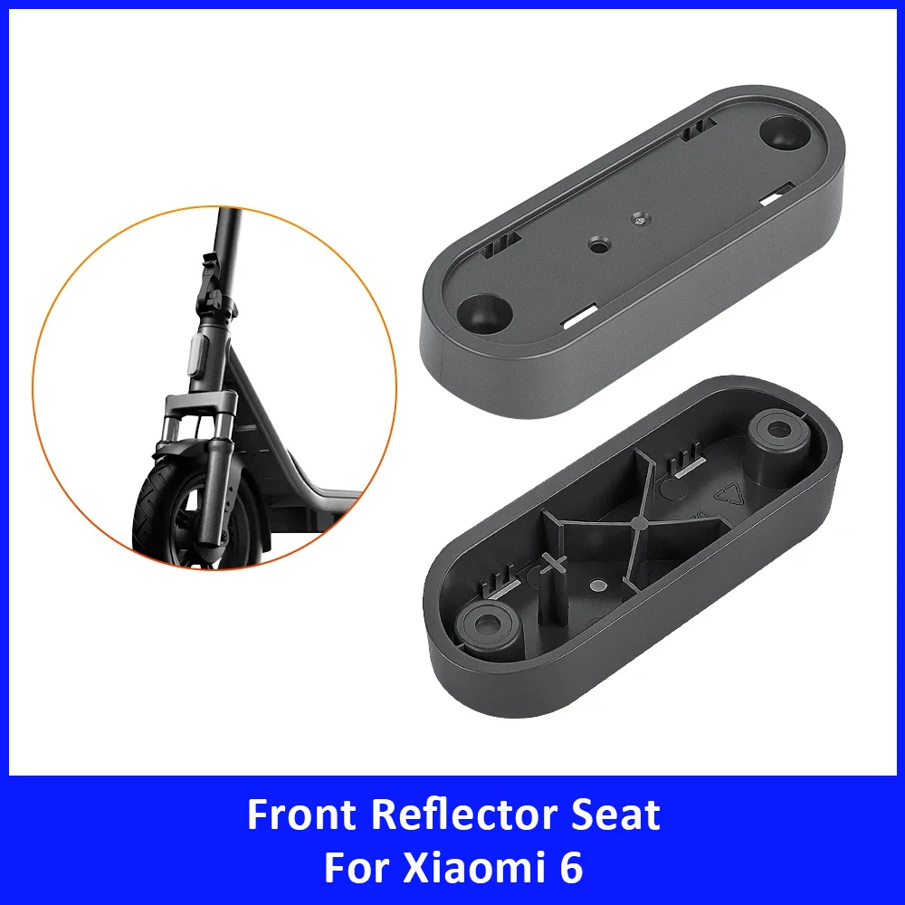 Front Pole Reflector Mount Base for Xiaomi 6 Electric Scooter Front Stem Reflector Fixing Seat Housing Replacement Accessories