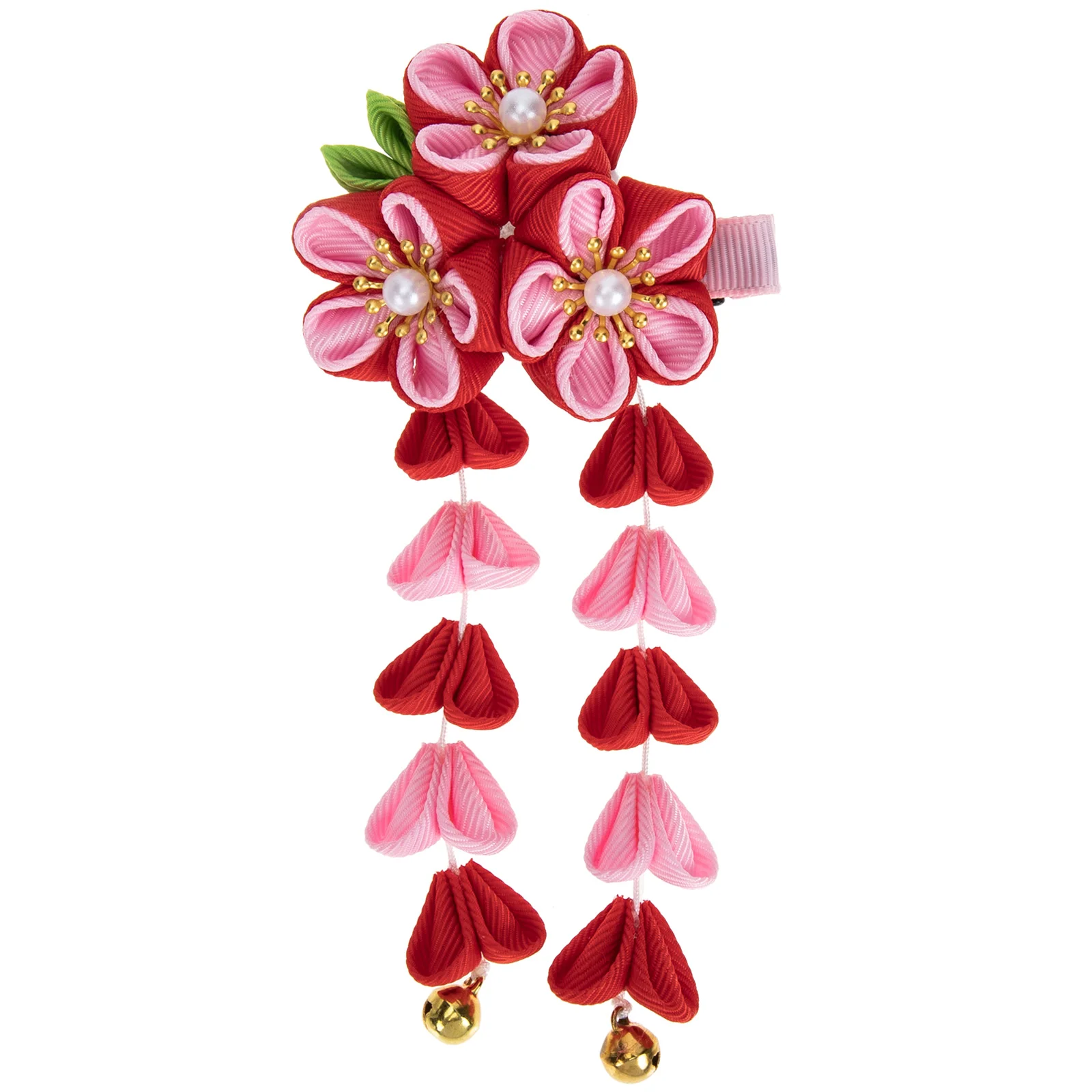 

Hanfu Hair Accessories Hairpin New Years Toppers Plum Clip Tassel Pink Clips Flower Pearl