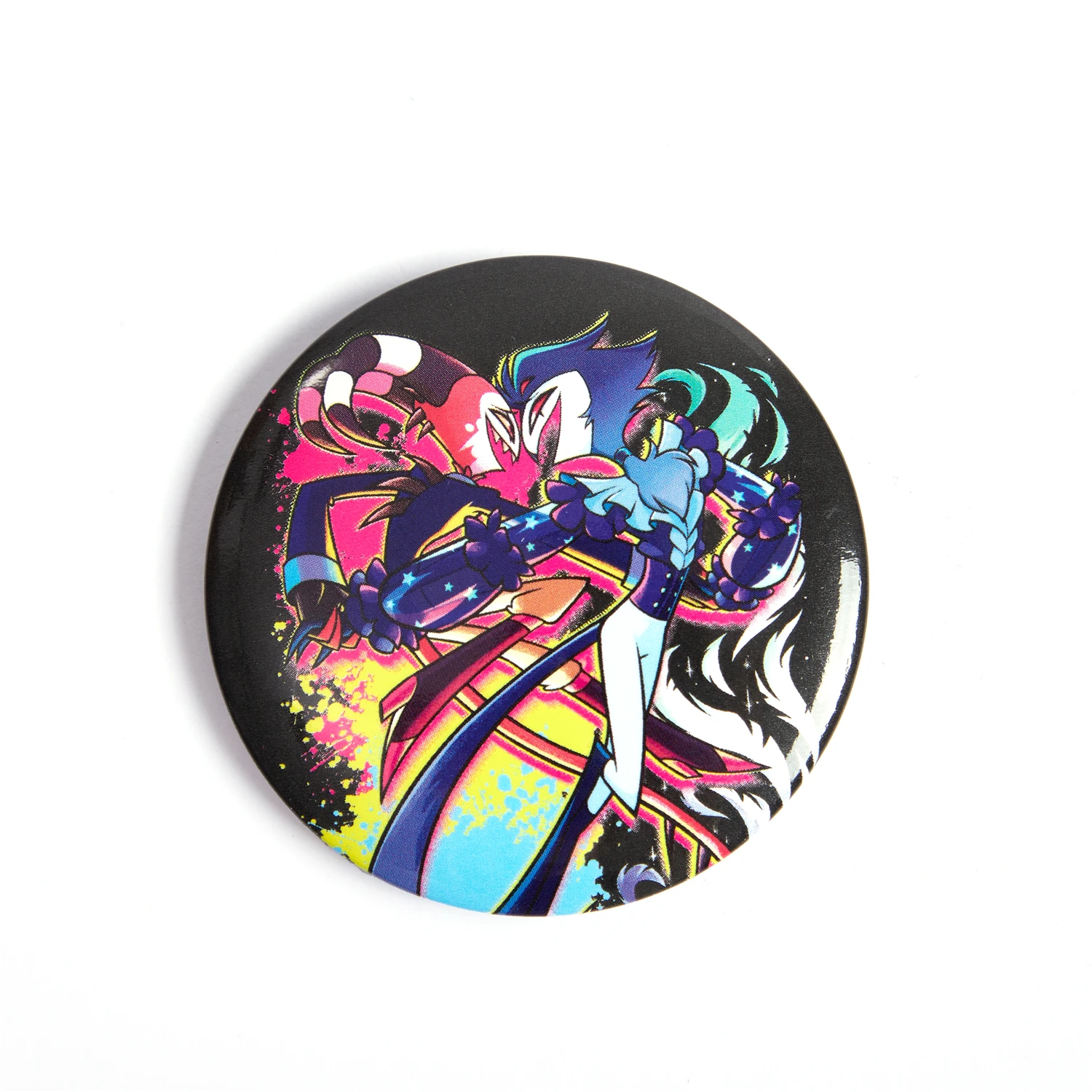 58 مللي متر أنيمي Helluva Boss Sallie May Ozzie Verosika Loona Fizz تأثيري حلي شارة دبوس SPTE صفيح بروش دعامة عيد الميلاد جيلف #6