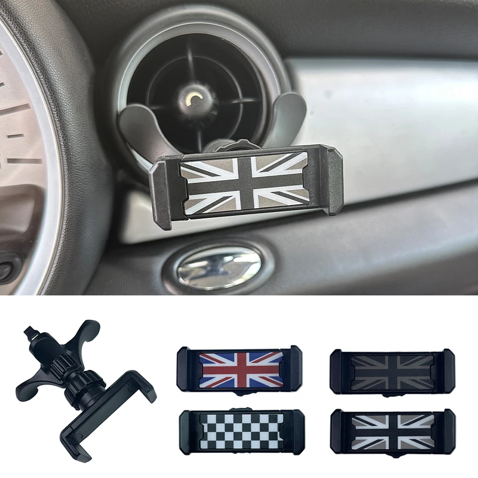 Soporte De Móvil Con Diseño Union Jack Para Mini Cooper S, JCW, ONE – R55 R56 R57 R58 R59 2007-2015