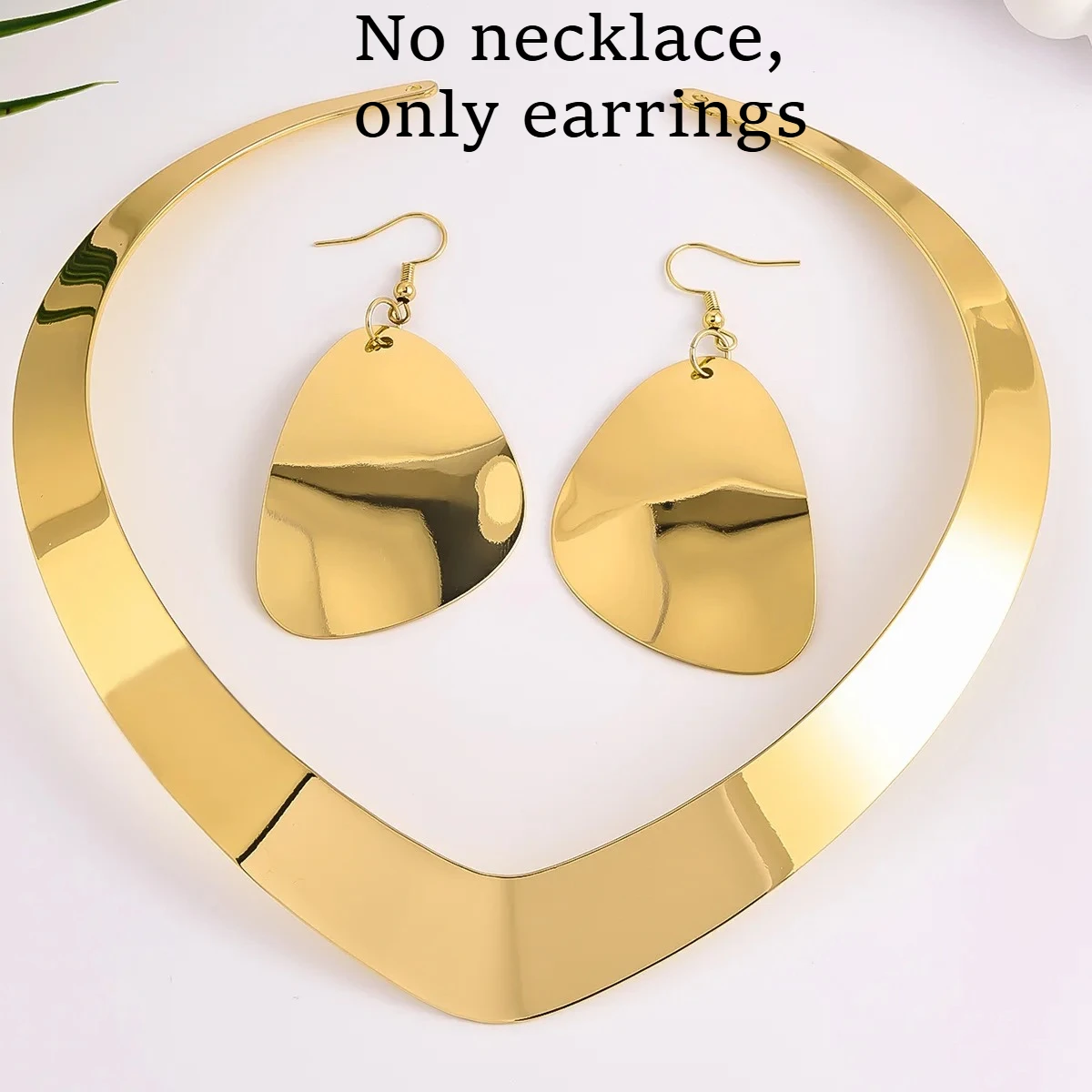 Fashionable Geometric Women's Jewelry Alloy Metal Earrings Cross-Border Simple Style for Africa Europ...