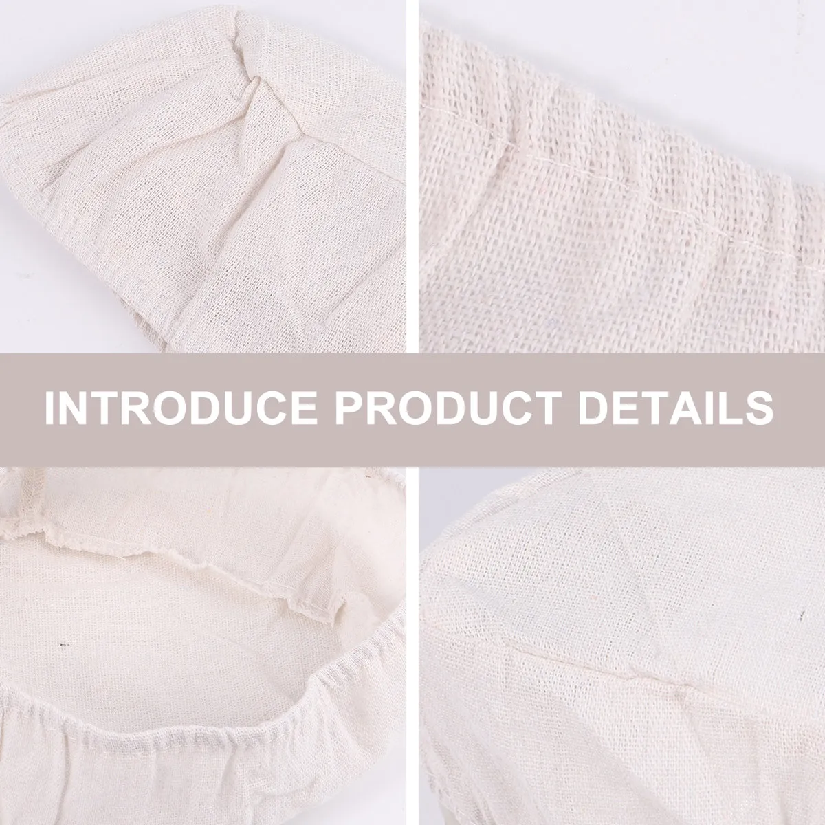 2Pcs Bread Basket Cloth Cover Dough Fermentation Basket Cover for Sourdough Starter Baking Kitchen Utensil Pastry - view 3