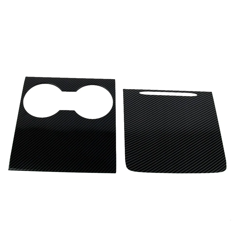 Cover Trims Center Console Wrap Parts ABS Accessories Carbon Fiber Black Cemter Console Protector Cover Fittings
