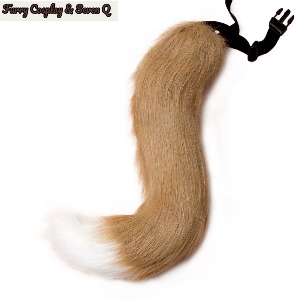 1pcs Props Cat Fox Plush Tails Role Play Halloween Party Kawaii Accessories Anime Animal Tail Cosplay Costumes