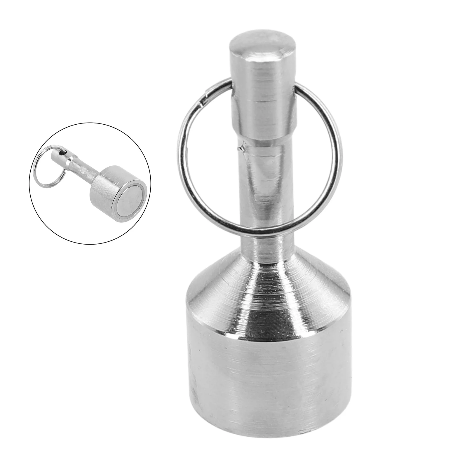 For Collectors For Hobbyists Magnetic Buckle Metal Keychain Coins Ferrous Metals Keychain Silver For Testing Brass