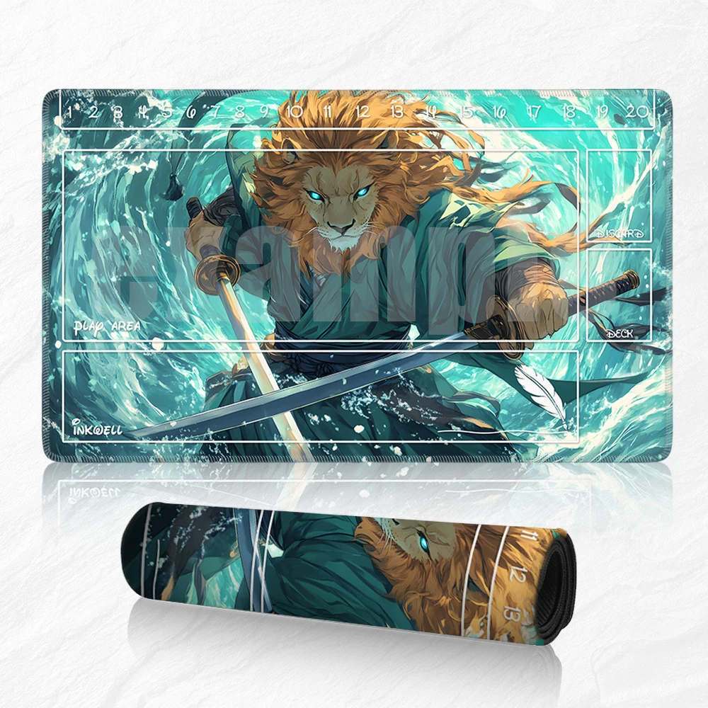 Lorcana  Playmat and Free Storage Bag Size 24X14IN Trading Card Game Protective Mats Scratch-Resistant Durable Mouse Pad 39