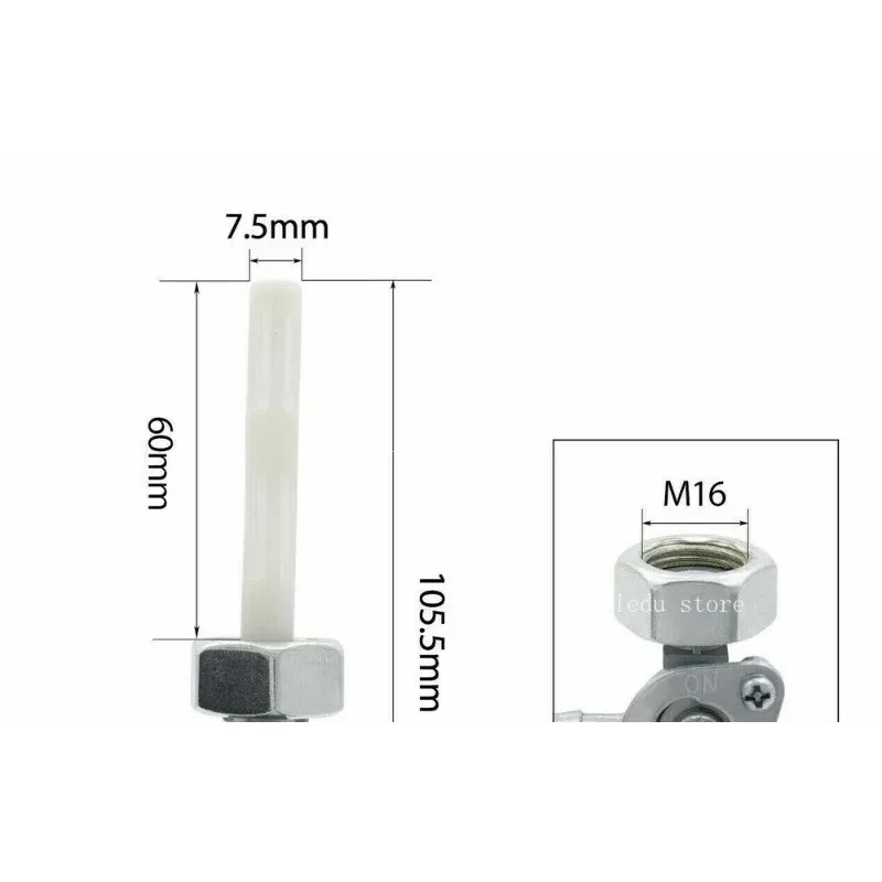 

For Fuel Valve EM1600 EM1600X 16x1.5 mm 16950-898-633