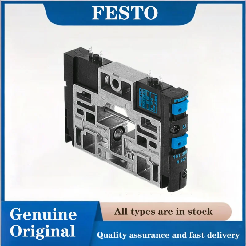 FESTO Magneetventiel 161363-CPV14-M1H-2X3-OLS-1/8 Elektromagnetisch ventiel met vacuümfunctie voor geautomatiseerde pneumatische besturing.