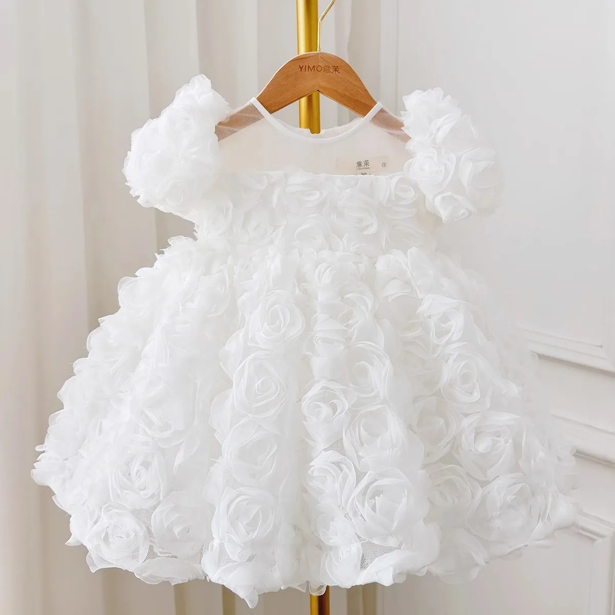 

Children's formal dress, flower girl, little girl, flower birthday party, princess dress, little host, piano performance dress